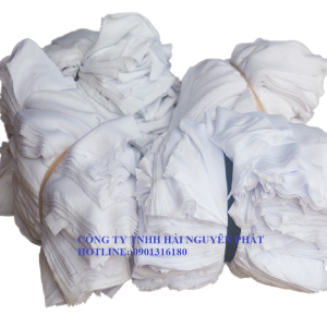 Vải lau cotton trắng công nghiệp